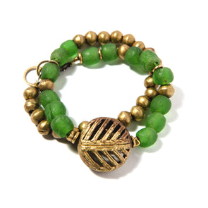 Volta Bracelet Green - SASKIA