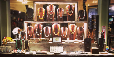 Our jewelry retail display at Grand Central in NYC