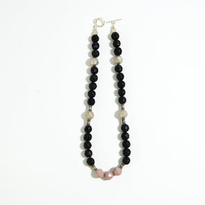 Black + Pink + Silver Lucite One of a Kind