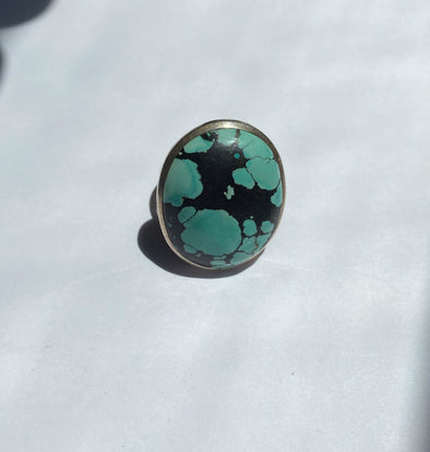Turquoise Silver Ring - SASKIA