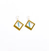 Turquoise Cutout Earrings - SASKIA