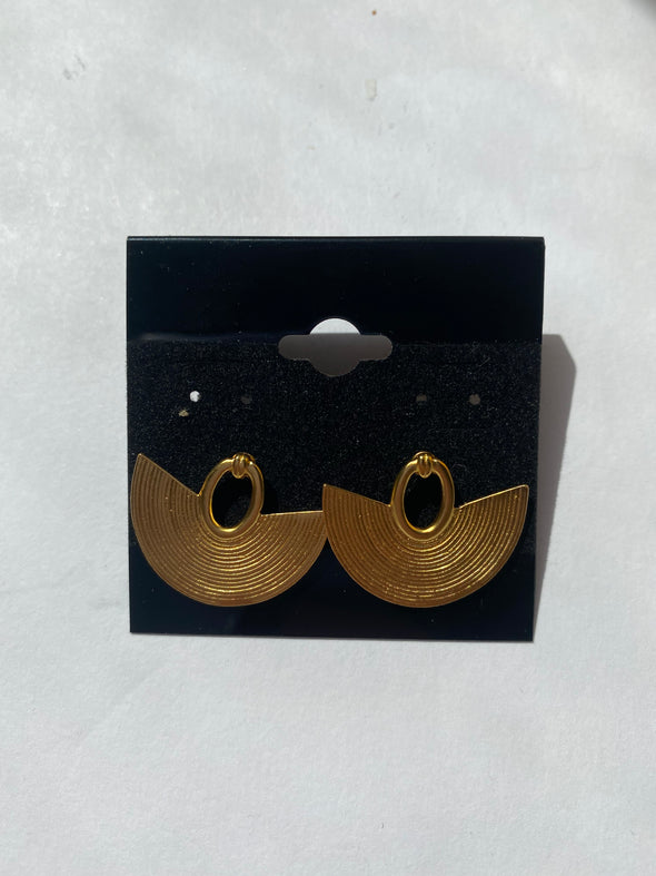 Colombian Gold Clip on Earrings