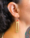 Red Cutout Earrings - SASKIA