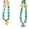 Two of a Kind Chrysocolla with Gold Pendant