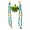 Two of a Kind Chrysocolla with Gold Pendant